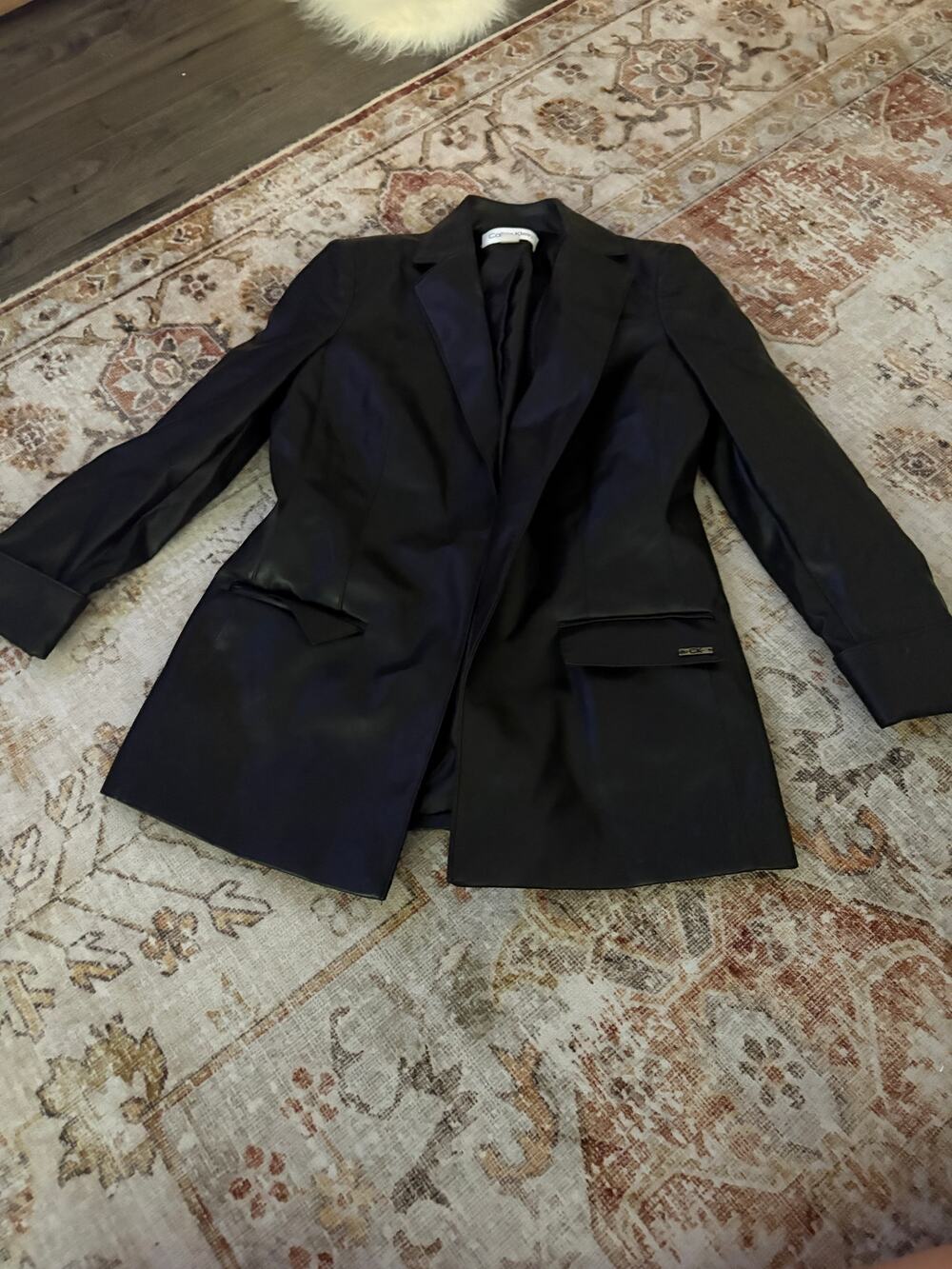 Calvein Klein Faux leather Blazer